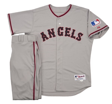 2013 CJ Wilson Los Angeles Angels Game Worn "Turn Back the Clock" Road Uniform (MLB Authenticated)